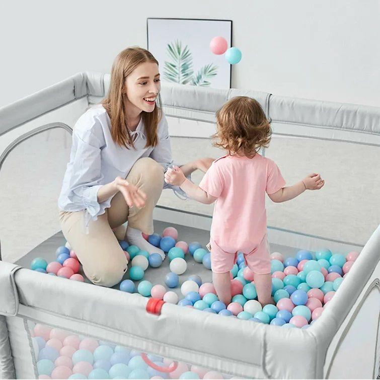Folding Baby Playpen Children Safety Gate thumbnail 3