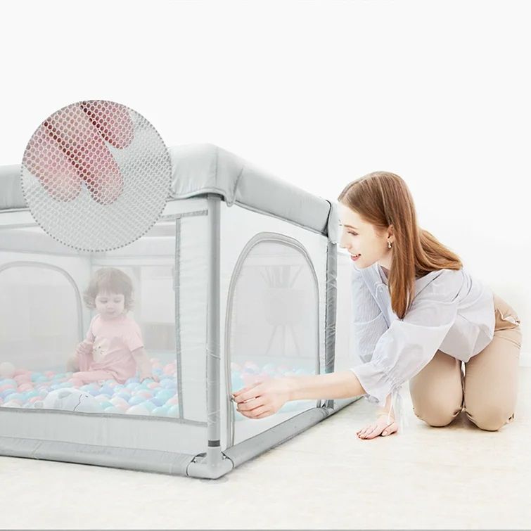 Folding Baby Playpen Children Safety Gate thumbnail 4