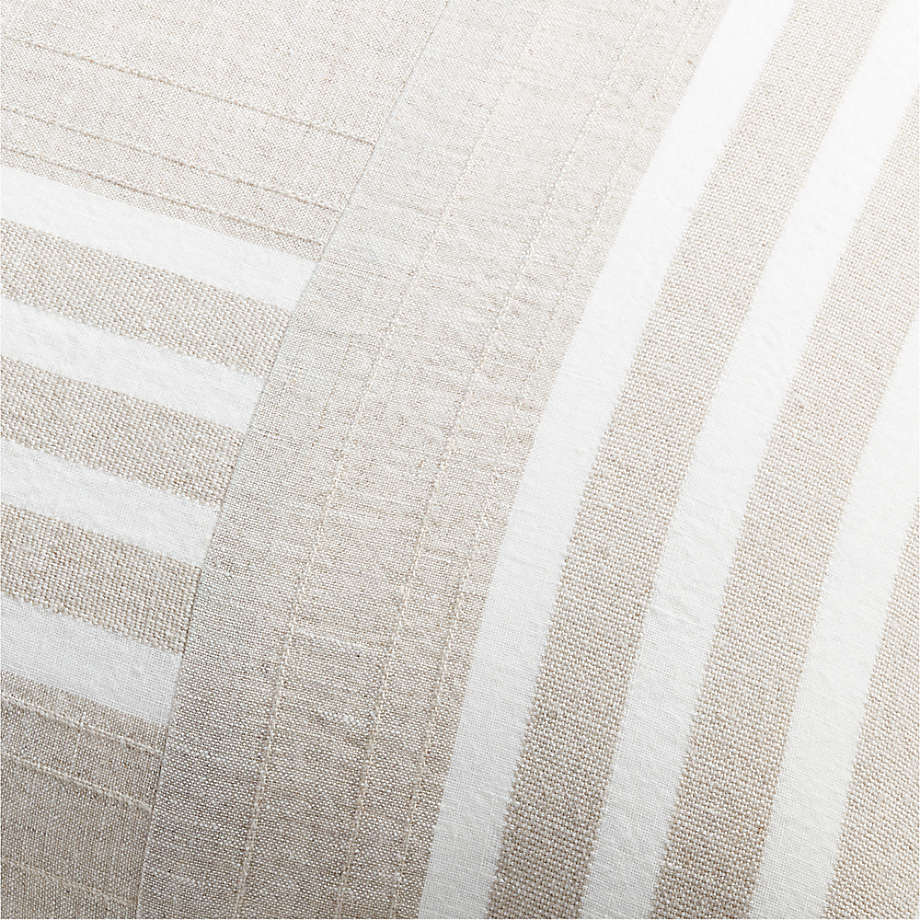 Flit Pieced Grey Stripe Throw Pillow Cover No Insert 20"x20" thumbnail 4