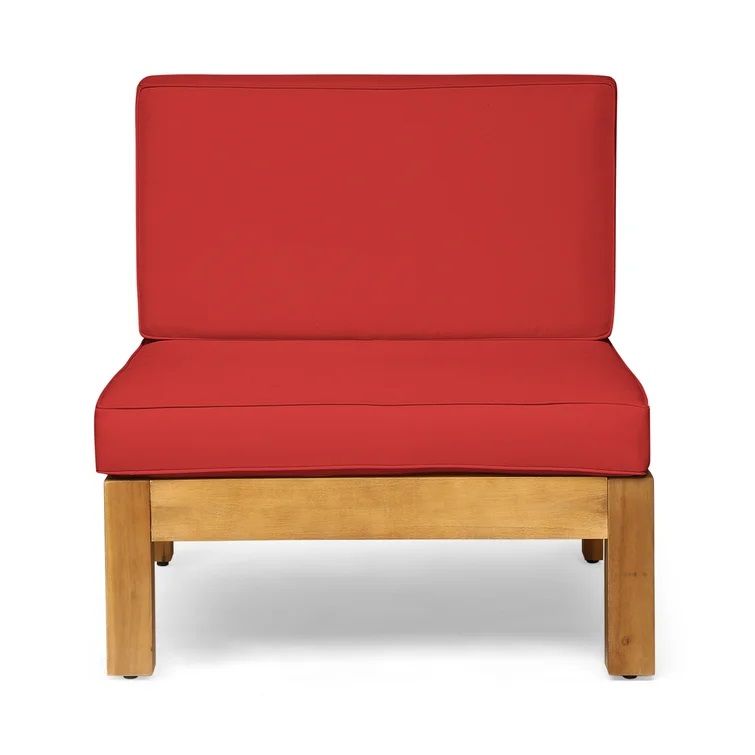 Wide Outdoor Symmetrical Patio Sectional with Cushions thumbnail 6