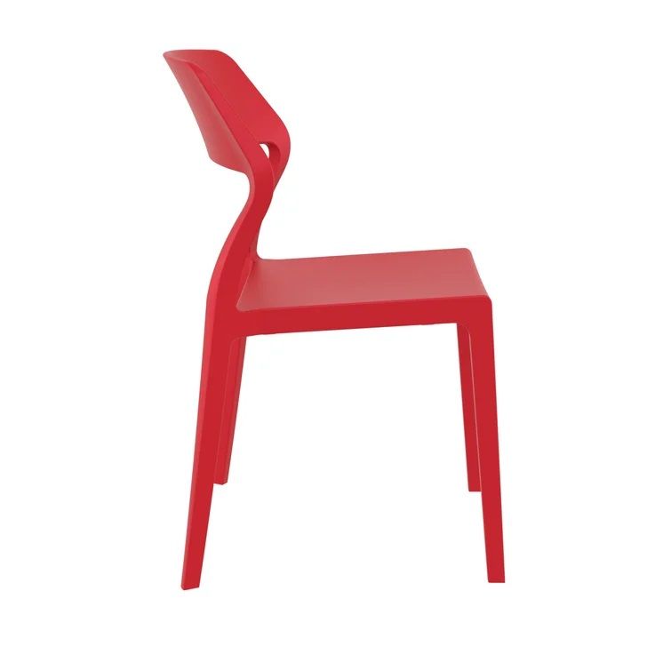Annis Stacking Patio Dining Side Chair Set of 2 thumbnail 4
