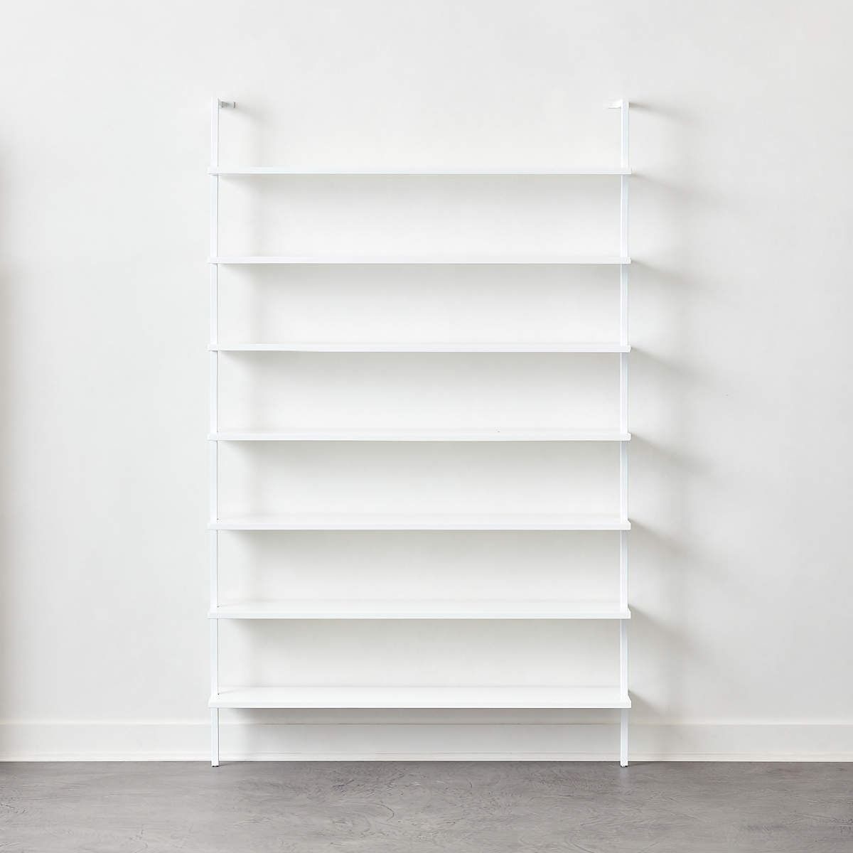 Stairway Wide White Bookcase thumbnail 3