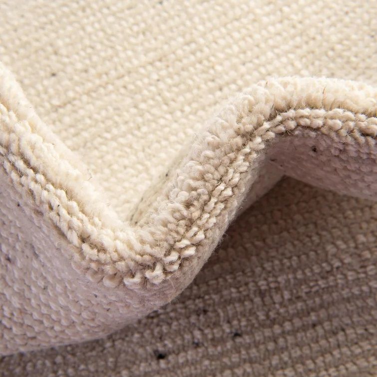 Hand-Knotted Wool Area Rug in Vanilla Bean-10'x10' thumbnail 4