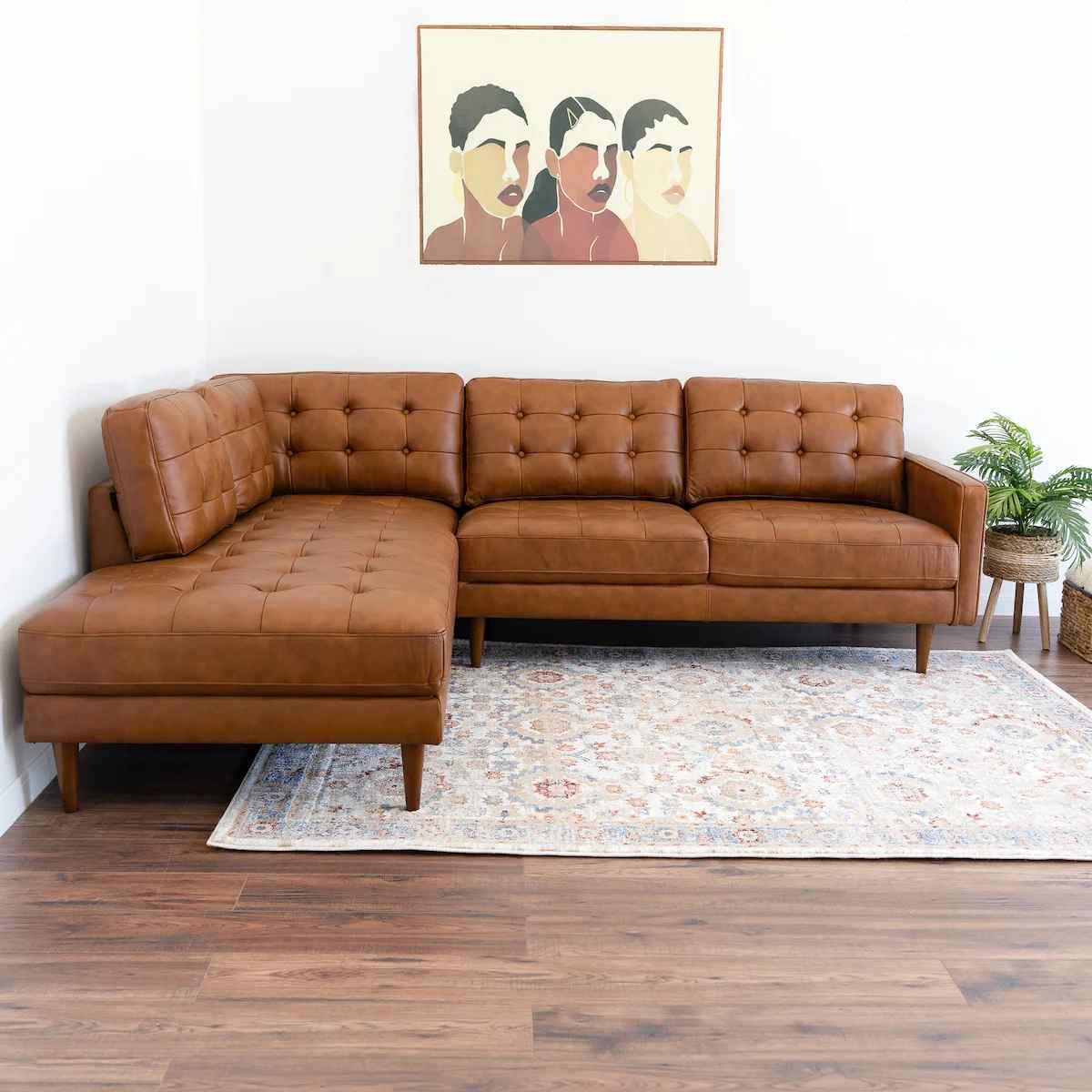 Ahumada Genuine Leather Sofa and Chaise thumbnail 3