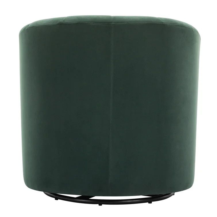 Barrentine Velvet Swivel Barrel Chair thumbnail 4
