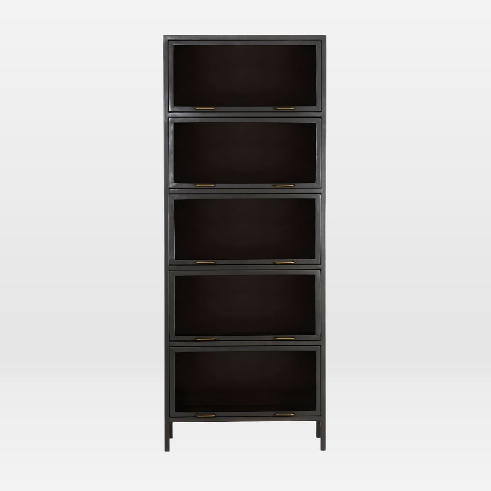 Iron Glass Tall Barrister Cabinet thumbnail 3