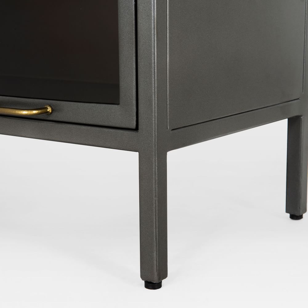 Iron Glass Tall Barrister Cabinet thumbnail 5