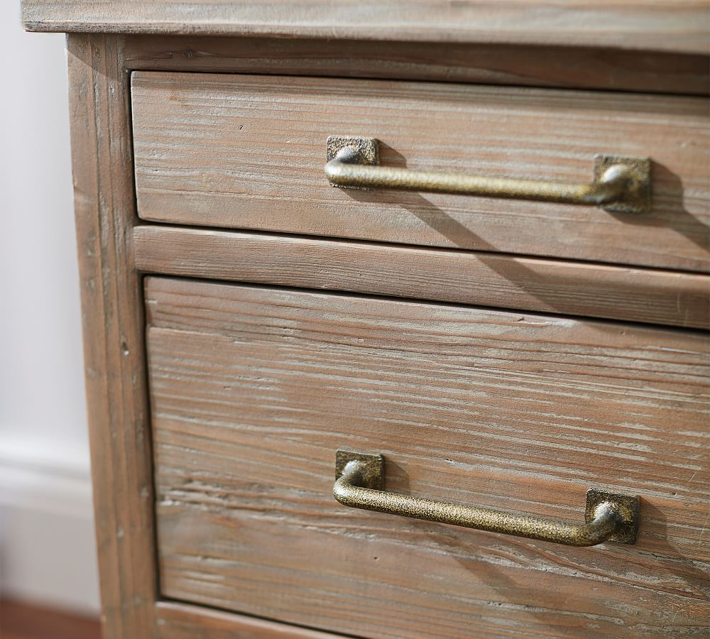 Parker Reclaimed Wood Desk with Drawers thumbnail 4