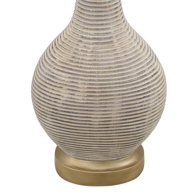 Platt Washed Beige and gold Table Lamp thumbnail 6