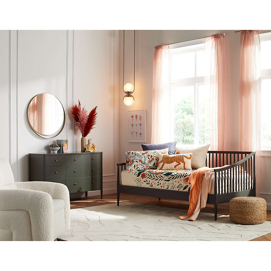 Hampshire Spindle Kids Olive Green Daybed thumbnail 2