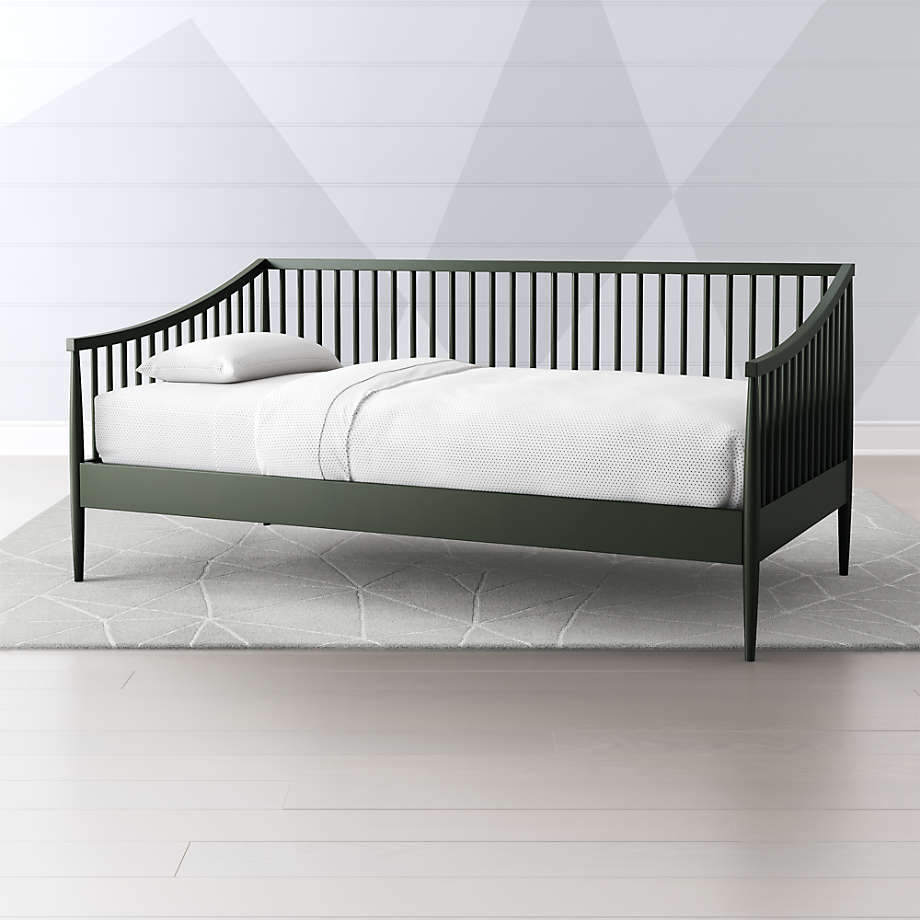 Hampshire Spindle Kids Olive Green Daybed thumbnail 3