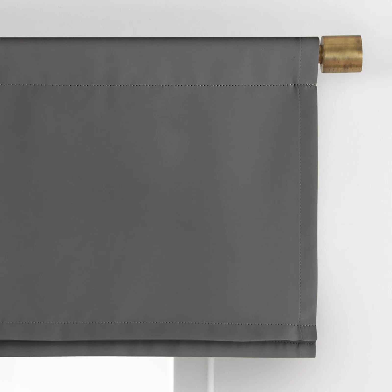 Conan Solid Color Tailored Window Valance thumbnail 2
