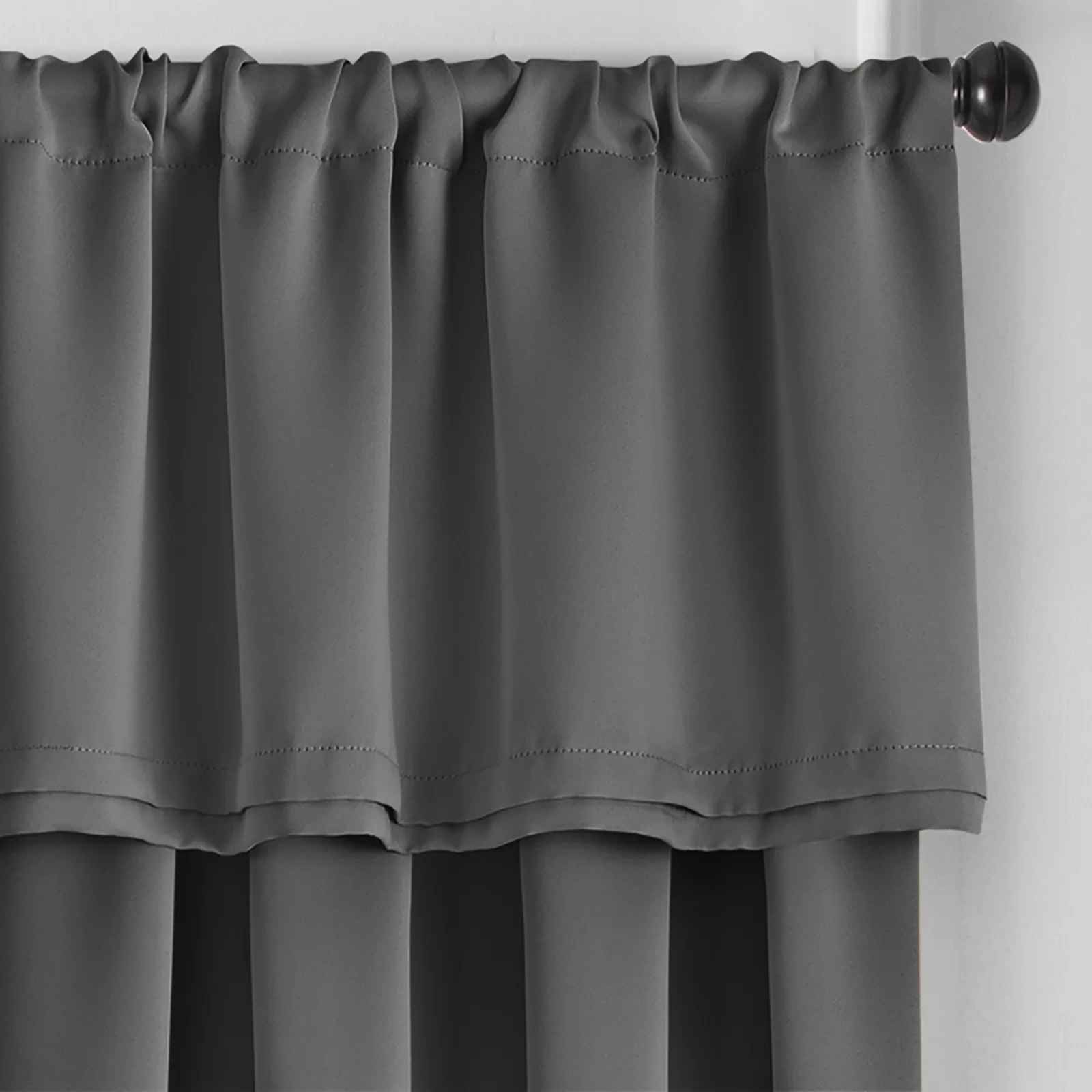 Conan Solid Color Tailored Window Valance thumbnail 3