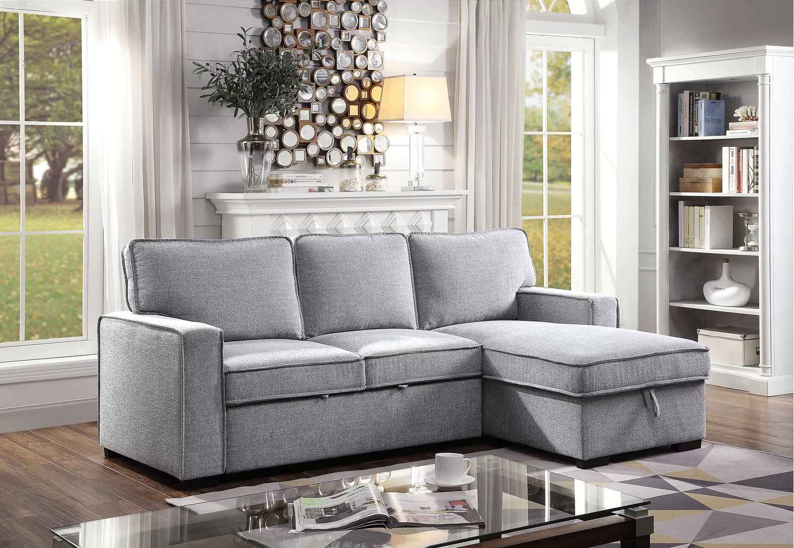 Varinder Reversible Sleeper Sofa and Chaise thumbnail 2