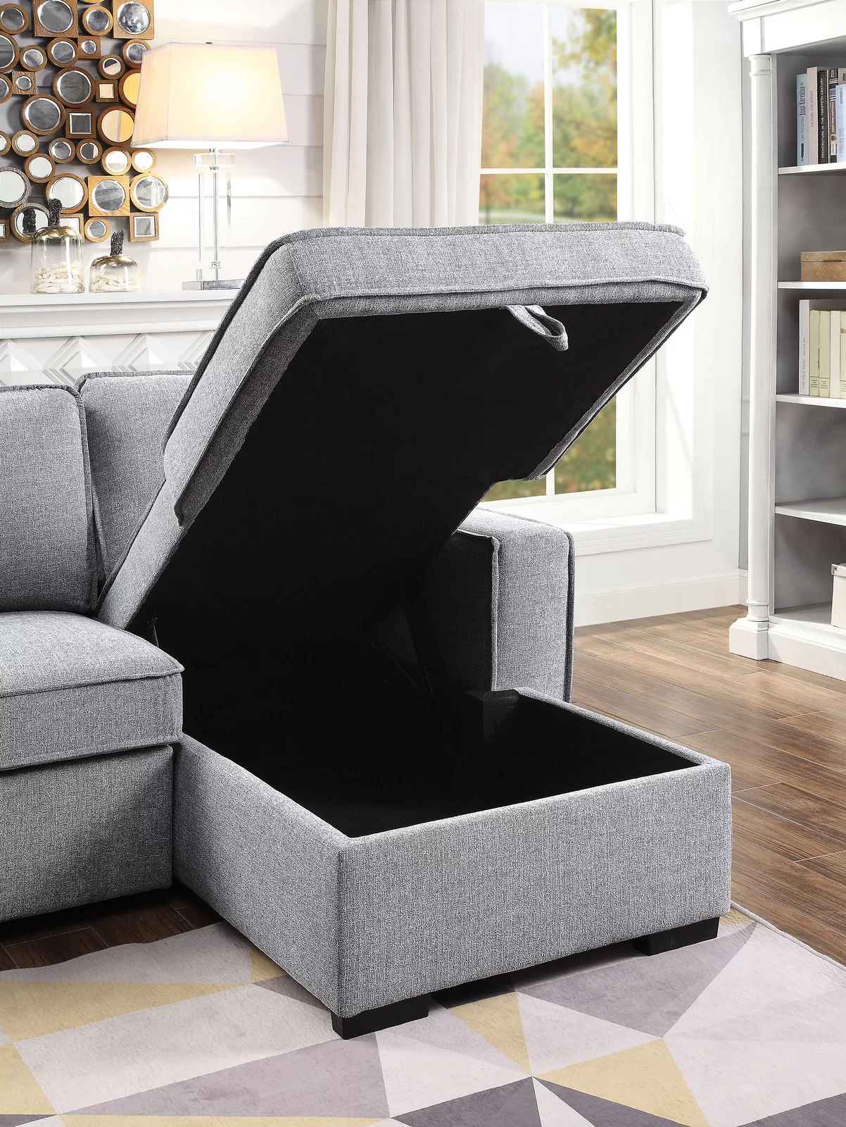 Varinder Reversible Sleeper Sofa and Chaise thumbnail 5
