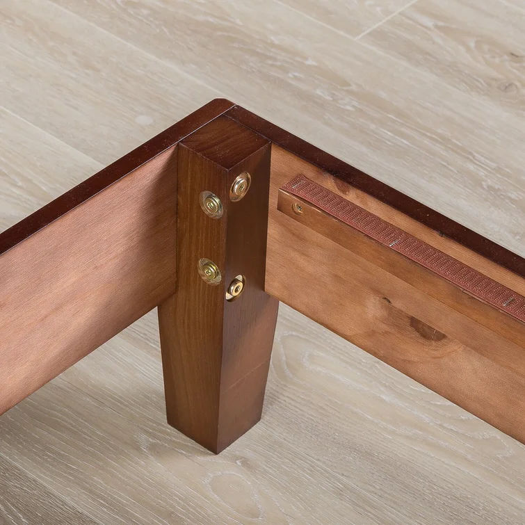 Harney Solid Wood Low Profile Platform Bed thumbnail 3