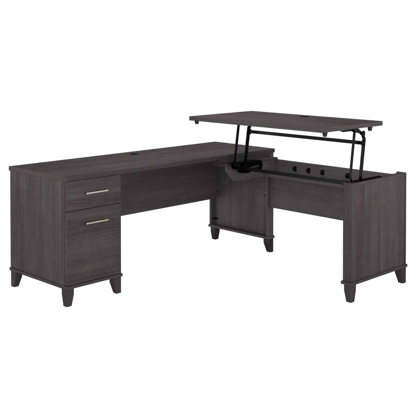 Ketcham Height Adjustable L Shape Desk thumbnail 3