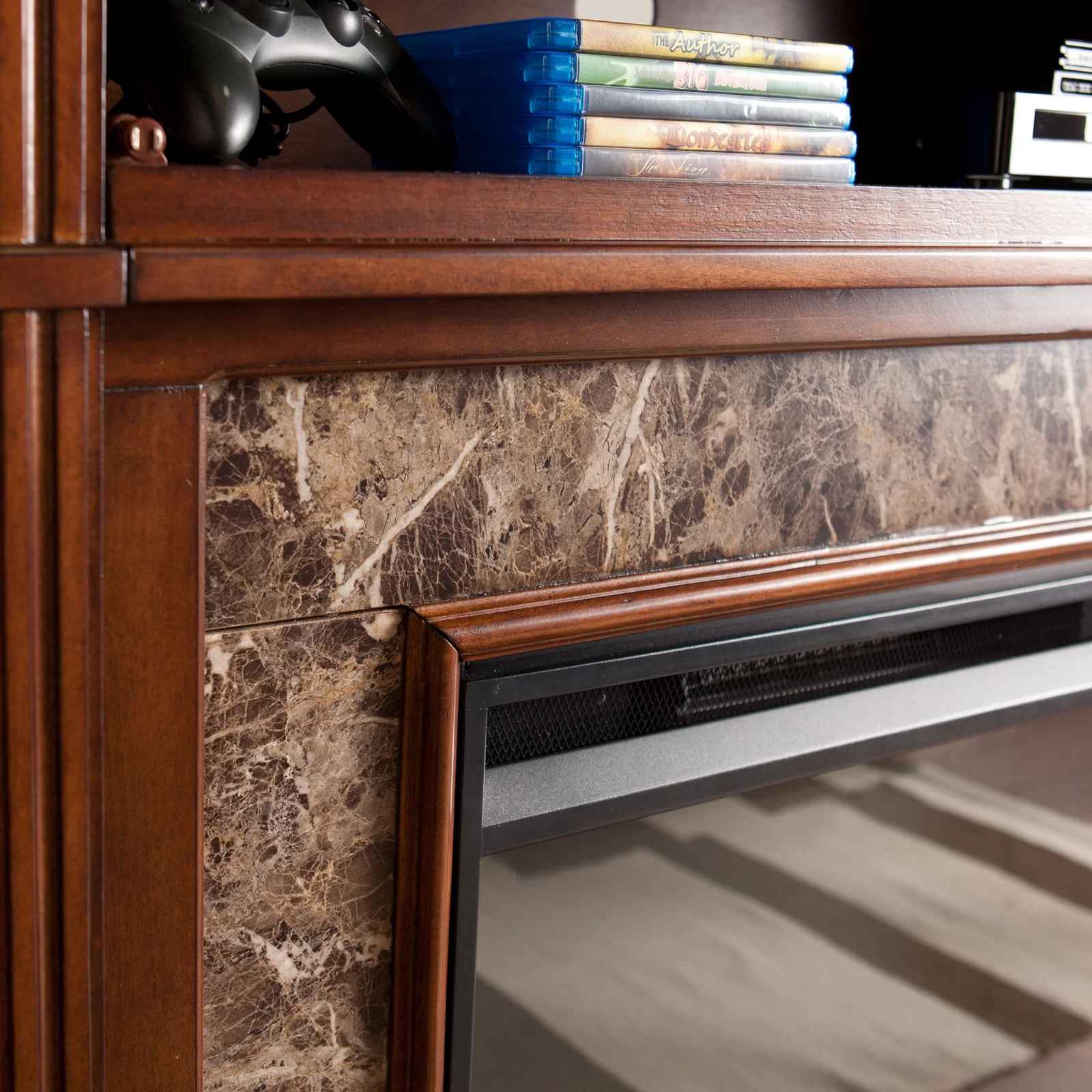 Clee TV Stand with Fireplace Included thumbnail 4