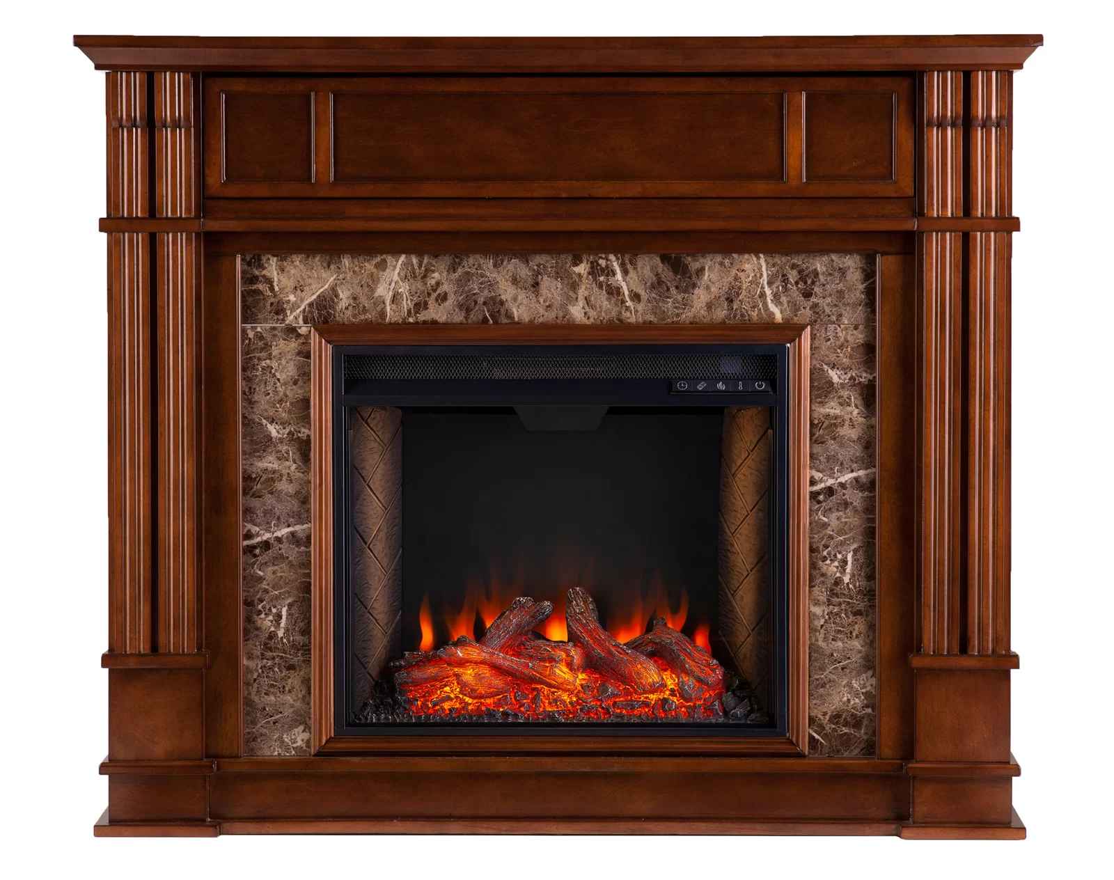 Clee TV Stand with Fireplace Included thumbnail 3