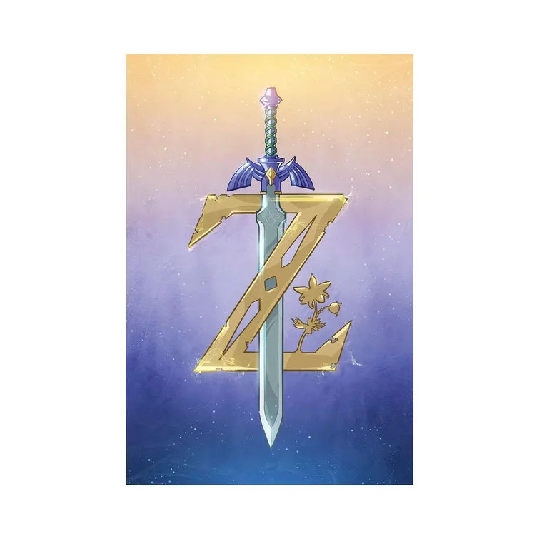 Zelda Wrapped Canvas Graphic Art No Frame 40"x26" thumbnail 3