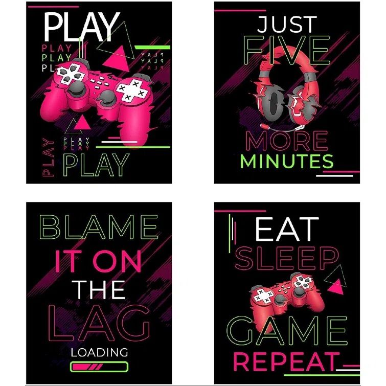 4 Piece Unframed Graphic Art (Set of 4) thumbnail 2