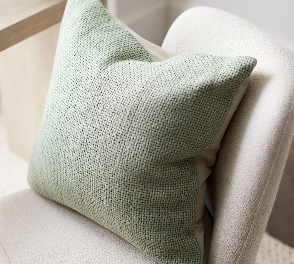 Faye Linen Textured Pillow Covers with No Insert-20"x20" thumbnail 2
