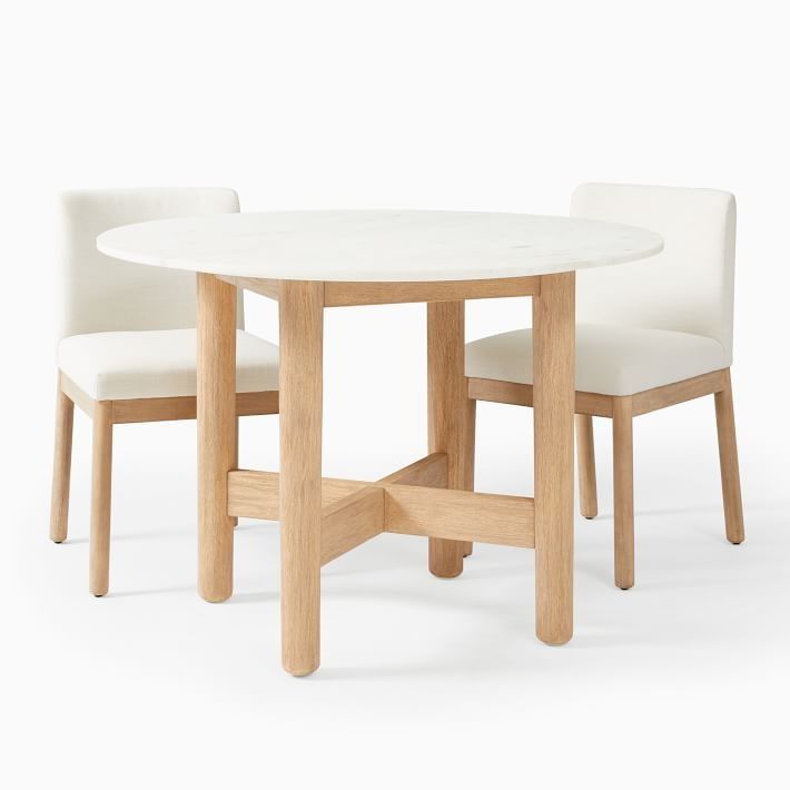 Hargrove Round Marble Dining Table thumbnail 4