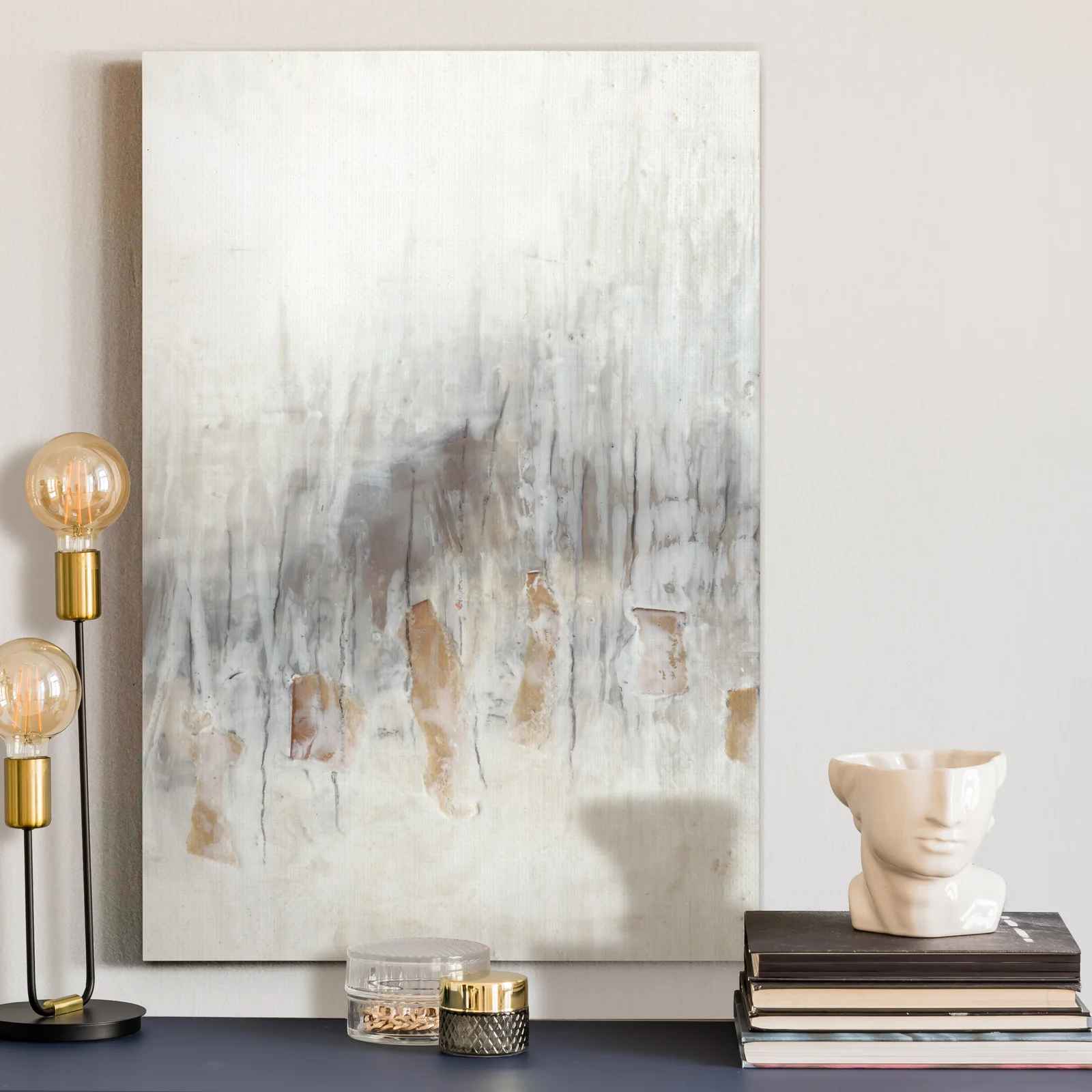Seaglass Abstract I Wrapped Canvas Print  Unframe-48"x32" thumbnail 5