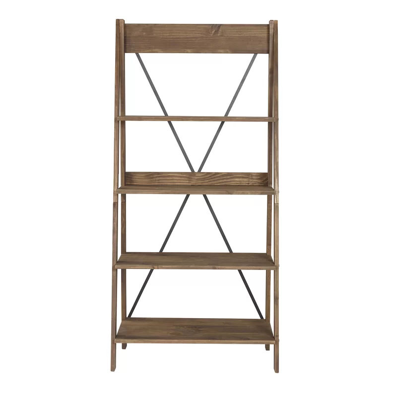 Eliott Solid Wood Ladder Bookcase thumbnail 3