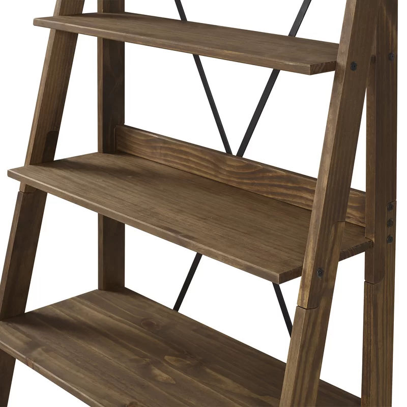 Eliott Solid Wood Ladder Bookcase thumbnail 4