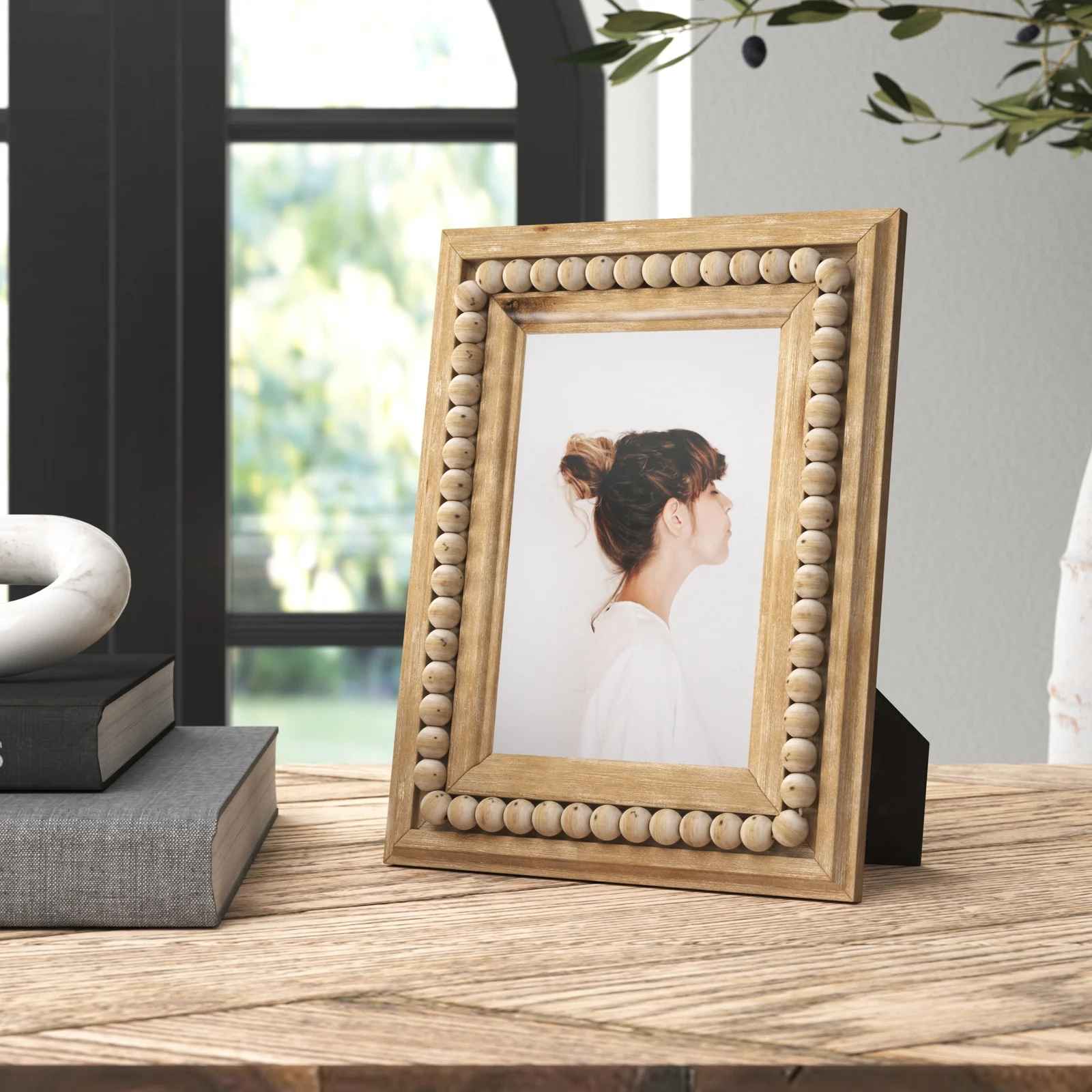 Tate Wood Single Picture Frame in Light Brown With Frame-5"x7" thumbnail 2
