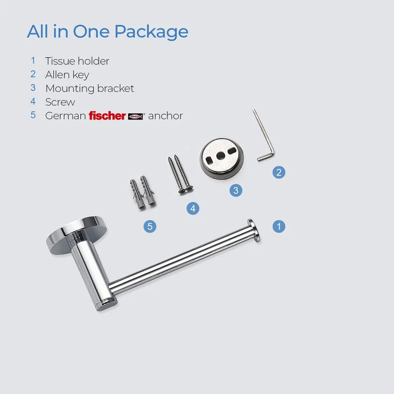 KBA1402CH Wall Mount Toilet Paper Holder thumbnail 5