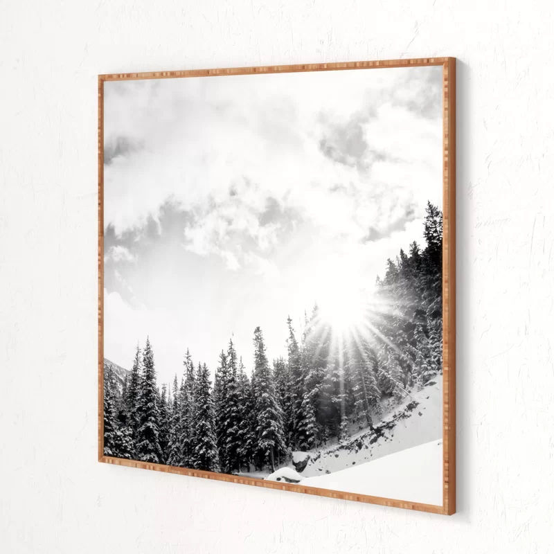 Mountain by Bird Wanna Whistle with frame-30"x30" thumbnail 3