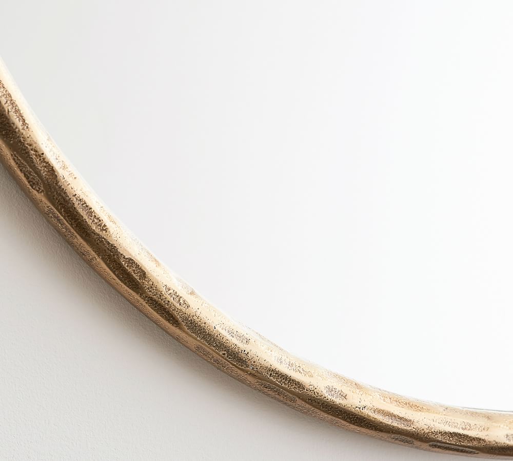 Crosby Brass Round Wall Mirror thumbnail 4