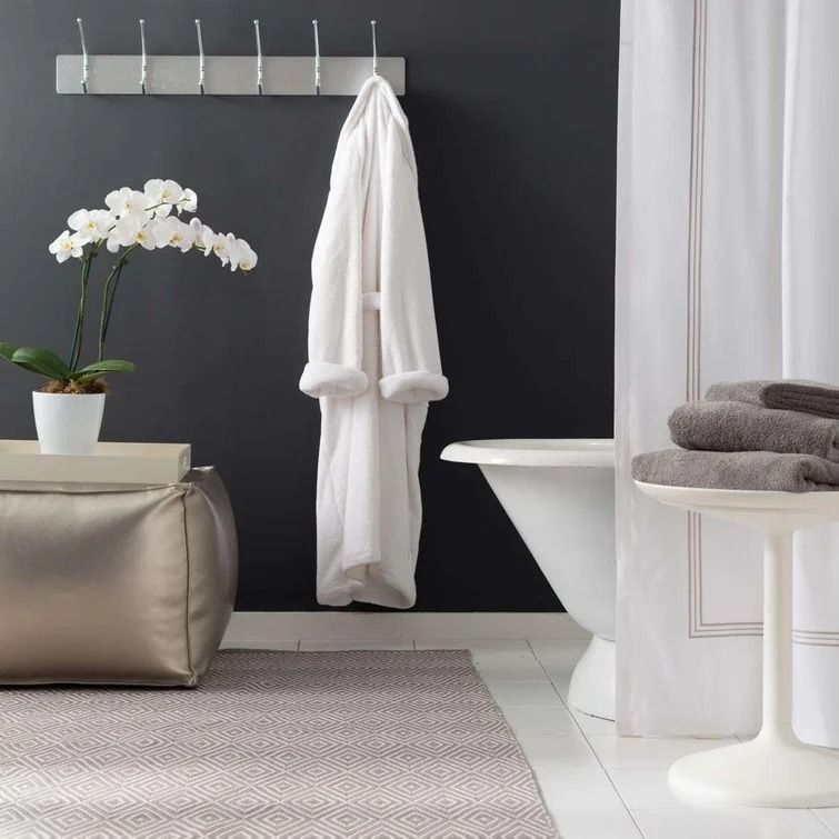 Trio Cotton Single Shower Curtain 72" thumbnail 2