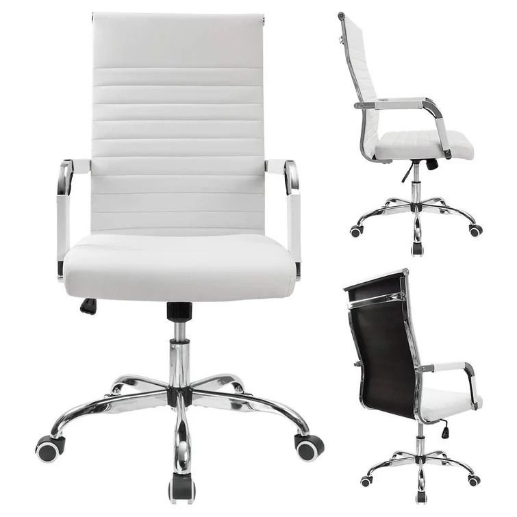 Renda Mid-Back Ribbed Conference Chair thumbnail 3