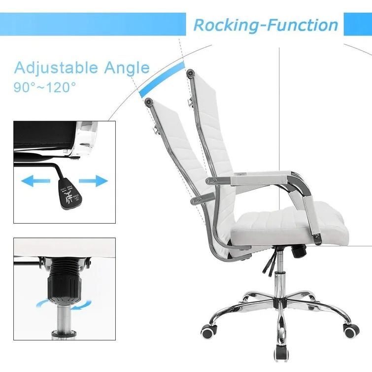 Renda Mid-Back Ribbed Conference Chair thumbnail 5
