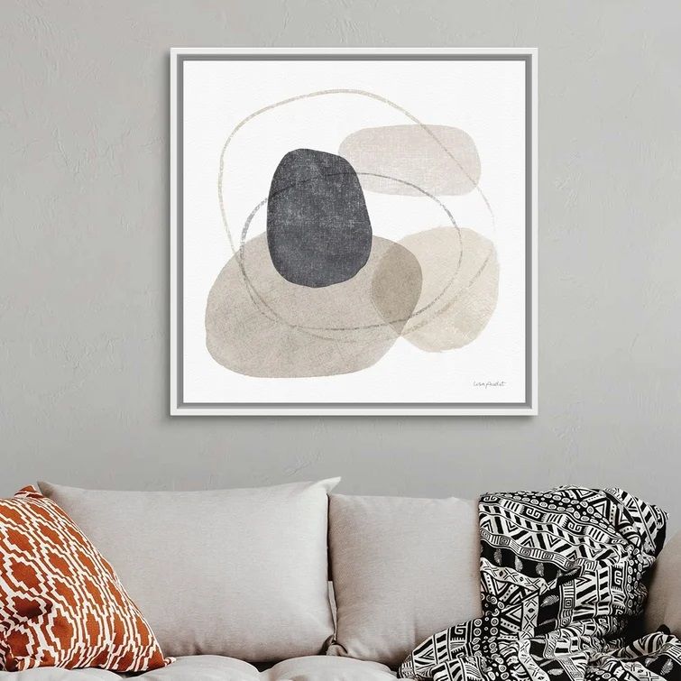 Think Neutral 10 Painting on Canvas With Frame 38"x38" thumbnail 2