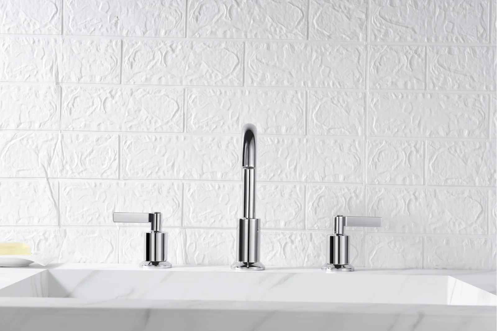 Kree Widespread Bathroom Faucet with Drain Assembly thumbnail 3