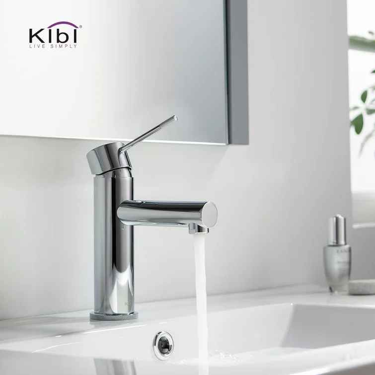 Circular X Single Hole Bathroom Faucet thumbnail 3