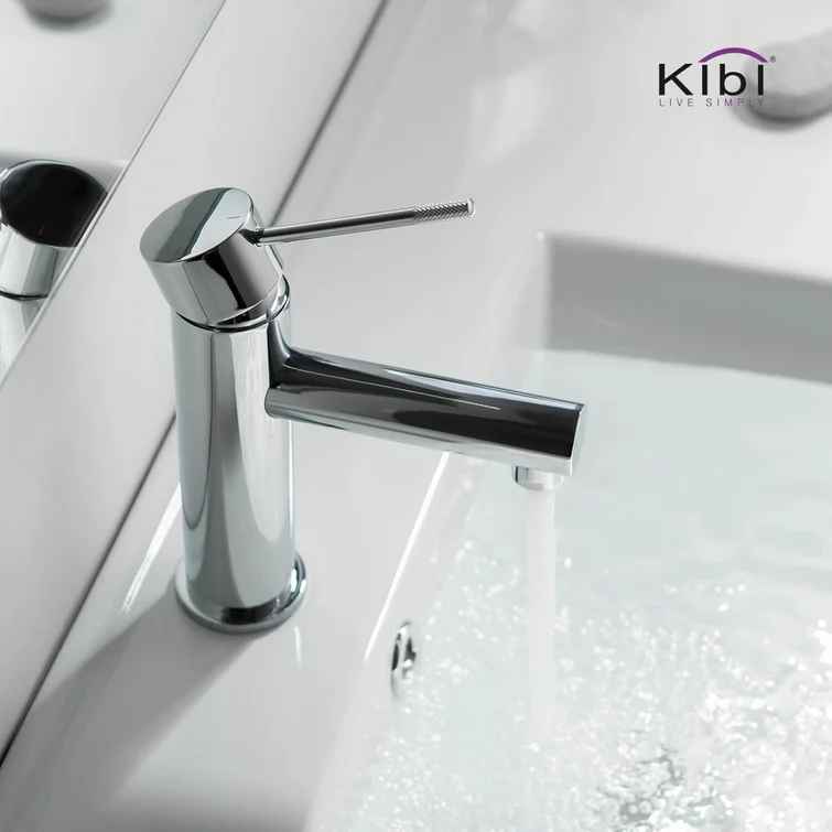 Circular X Single Hole Bathroom Faucet thumbnail 4