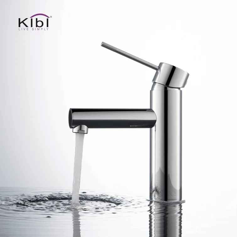 Circular X Single Hole Bathroom Faucet thumbnail 5