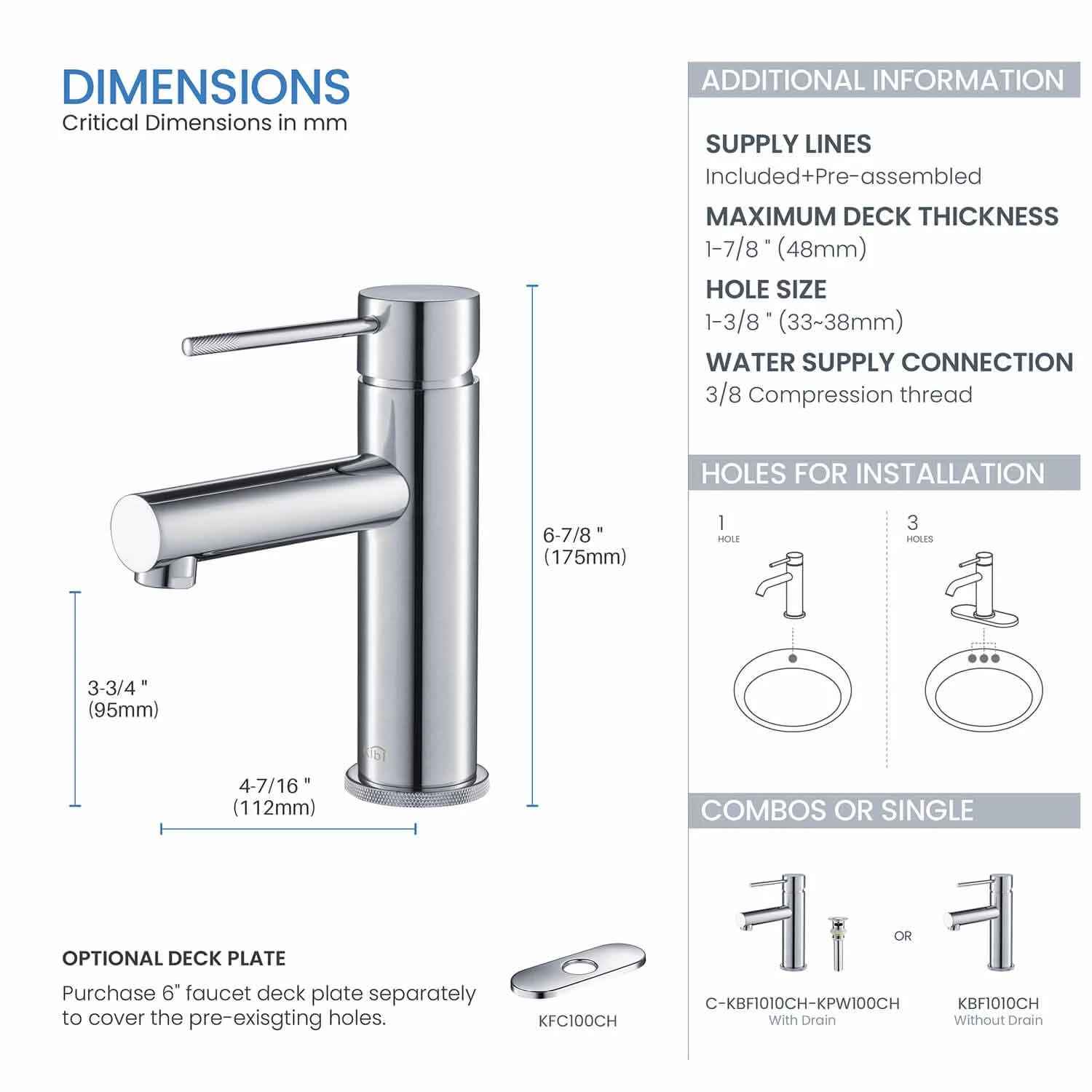 Circular X Single Hole Bathroom Faucet thumbnail 6