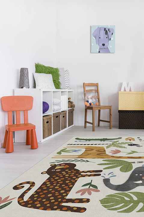 Jungle Safari Multicolor Rug-5'x7' thumbnail 2