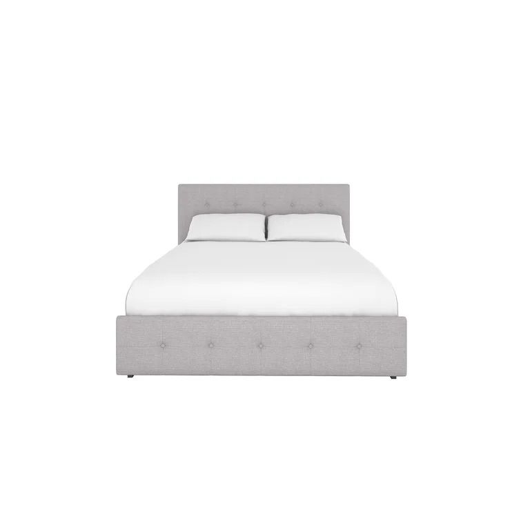 Houchins Tufted Upholstered Low Profile Storage Platform Bed Full thumbnail 4