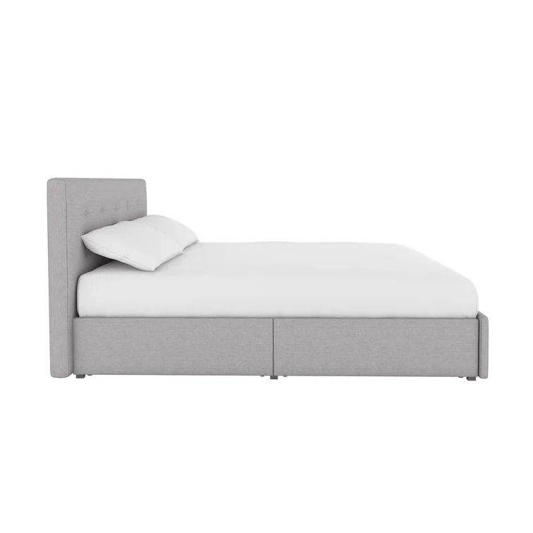 Houchins Tufted Upholstered Low Profile Storage Platform Bed Full thumbnail 5