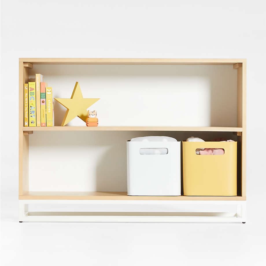 Outline White Metal and Wood Bookcase thumbnail 2