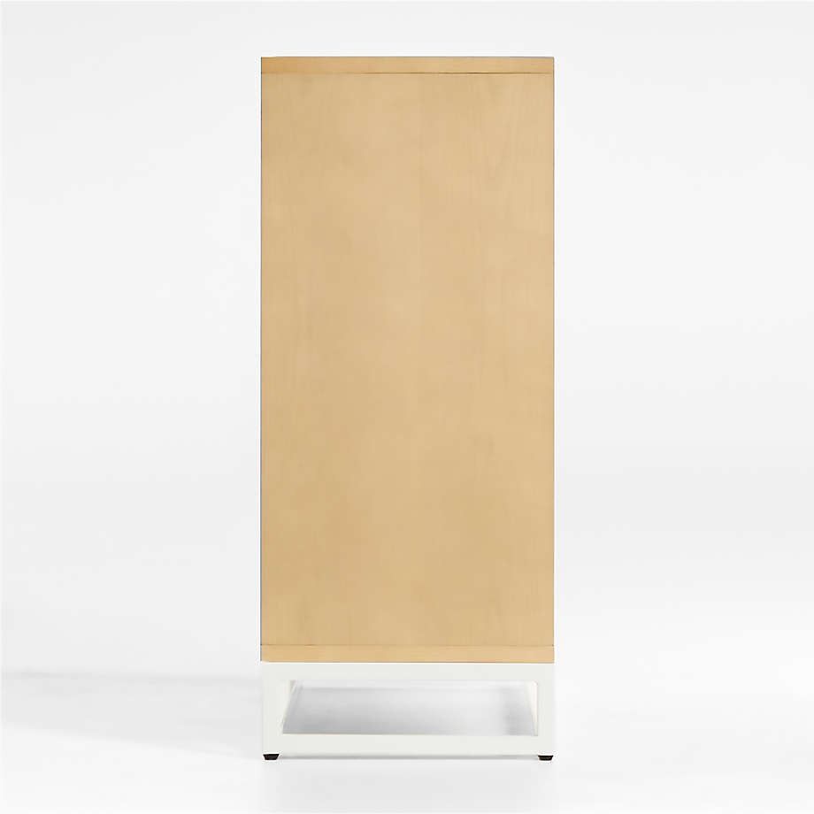 Outline White Metal and Wood Bookcase thumbnail 4
