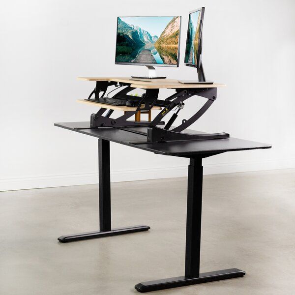 Monitor Riser Height Adjustable Standing Desk Converter thumbnail 2