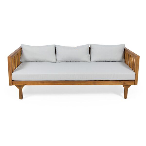  Wide Outdoor Patio Daybed with Cushions thumbnail 3